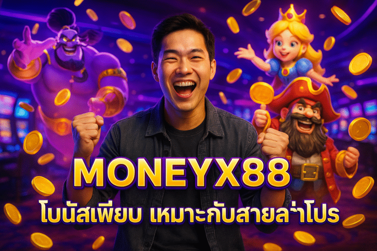MONEYX88 โบนัสเพียบ เหมาะกับสายล่าโปร