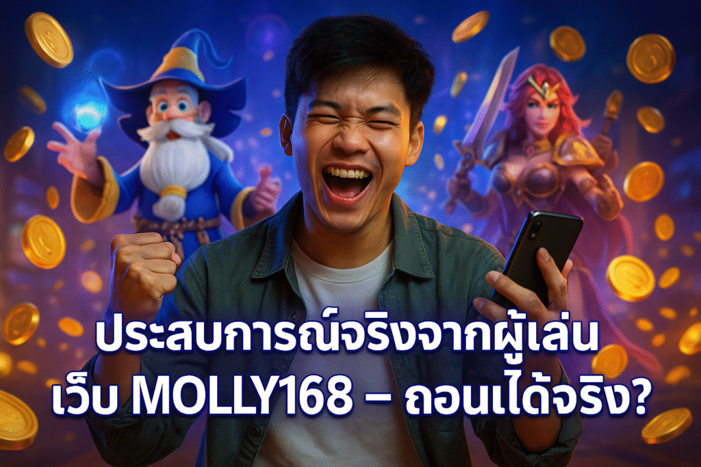 ประสบการณ์จริงจากผู้เล่นเว็บ MOLLY168 – ถอนได้จริง?